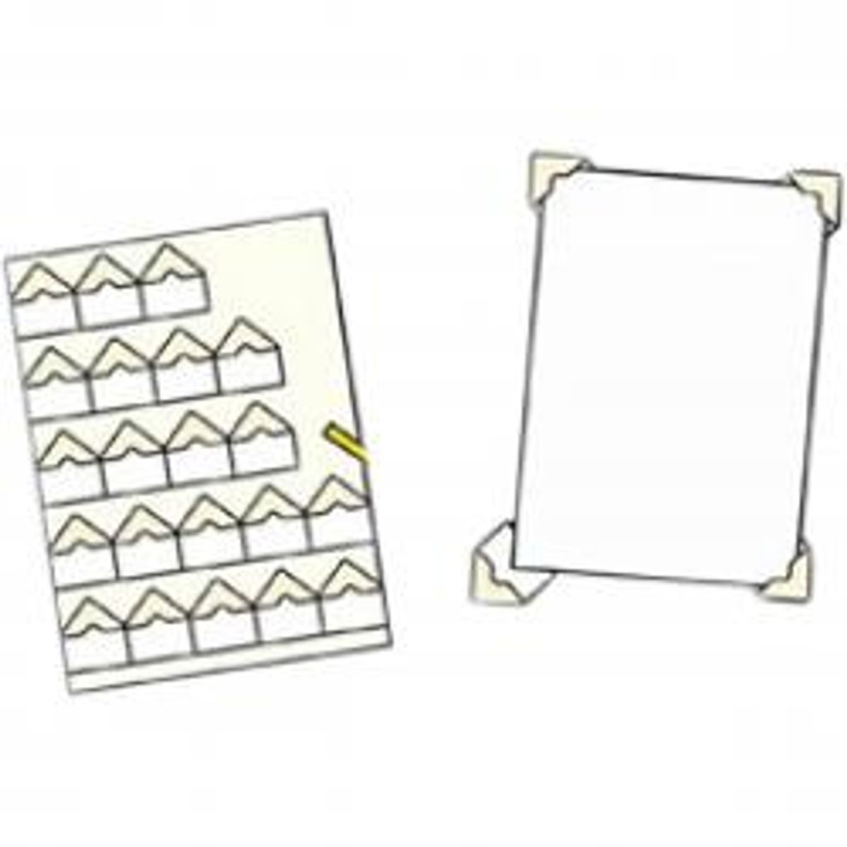 3L Photo corners Ivory 108pcs - Ramme