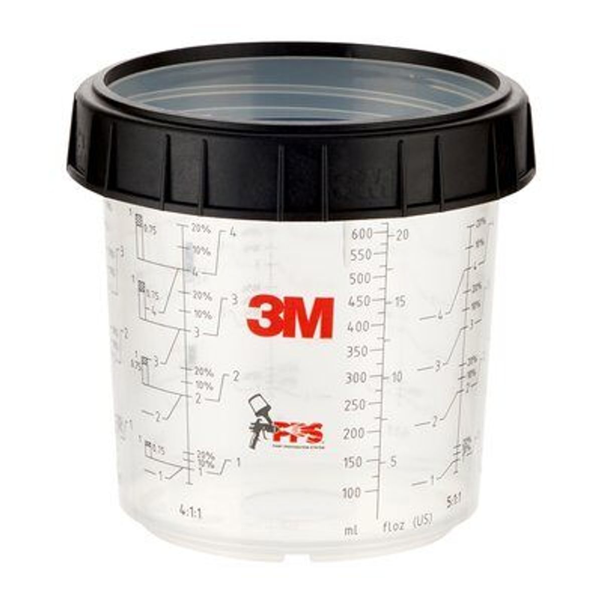 3M PPS 1.0 Yderkop og låsering 3M 16001 - 0,6 ltr. 2 stk.