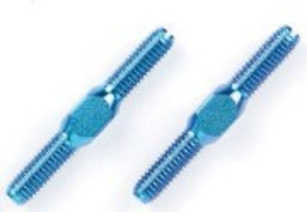 3x23mm Blue Titan Turnbuckle 2stk - 42117 - Tamiya