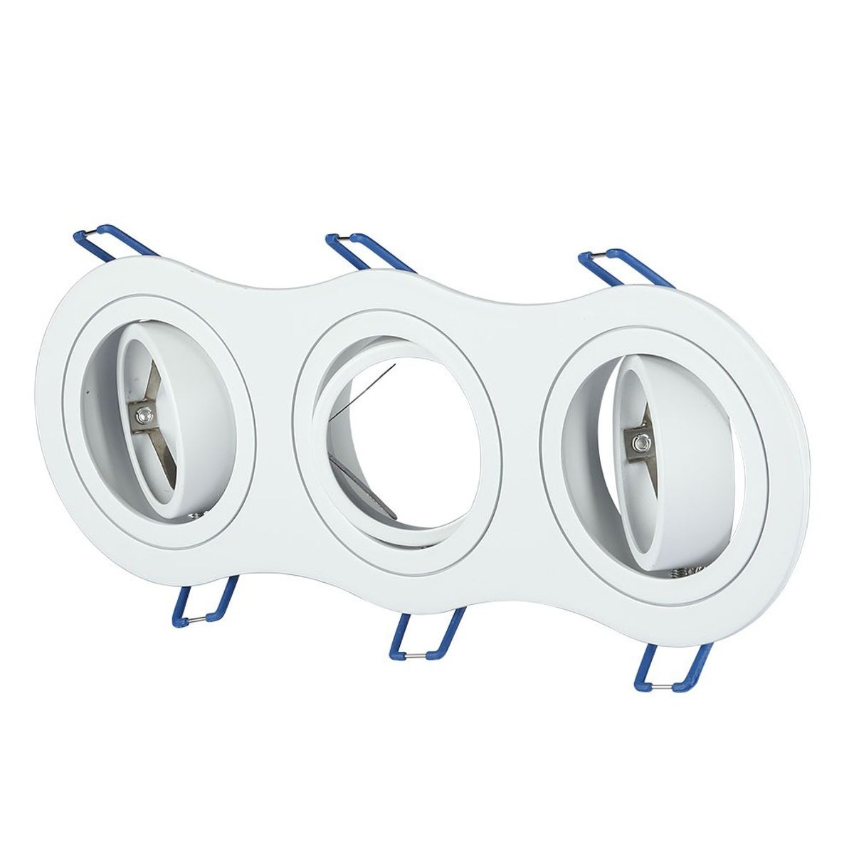 3xGU10 Lampe - Rund, hvid