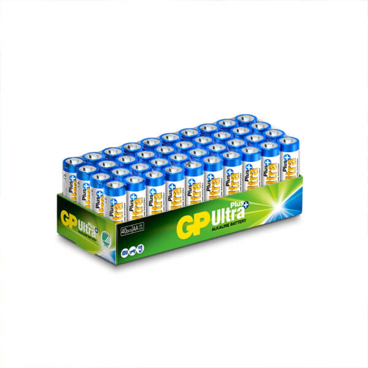 40 stk AA batterier / Ultra Plus / LR6 / Bedste batterier