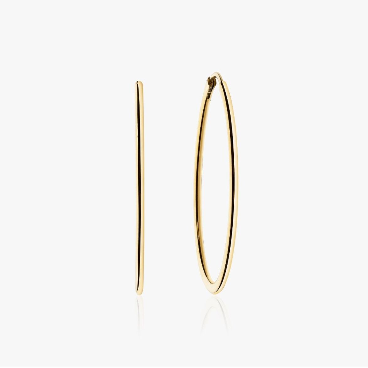 40mm Hoops 14K Guldbelagt