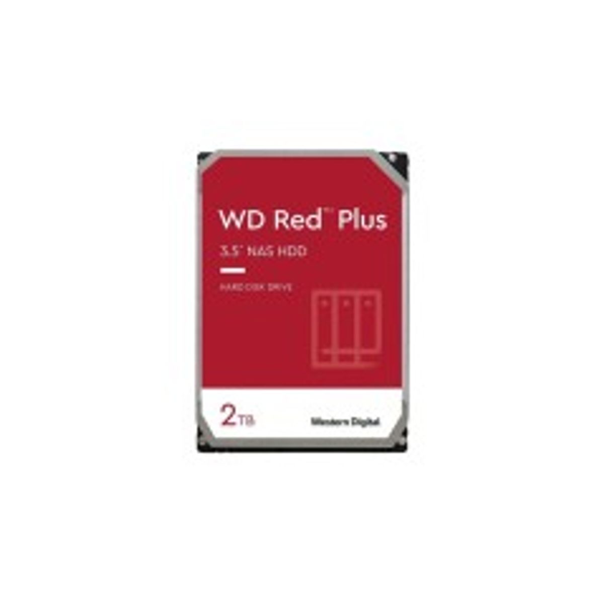 4er Pack Western Digital WD Red Plus 2TB 64MB 3.5 Zoll SATA Interne CMR NAS Festplatte