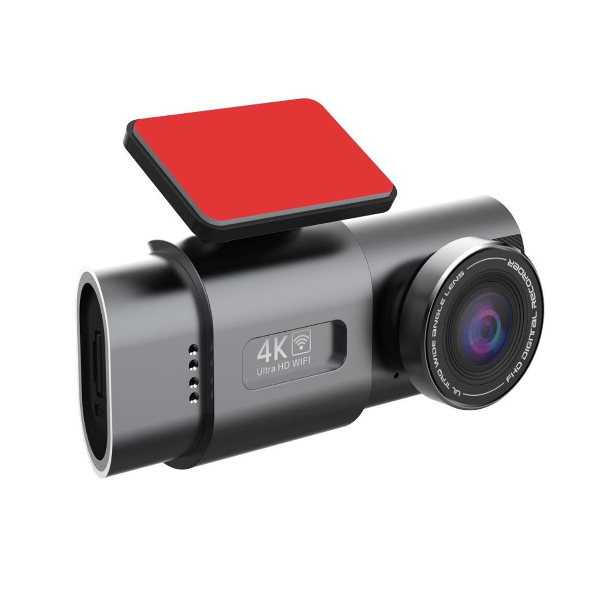 4K Dashcam med Fuld HD Bagkamera, App, Wifi, Motion detection, G-sensor og meget mere! - iHero