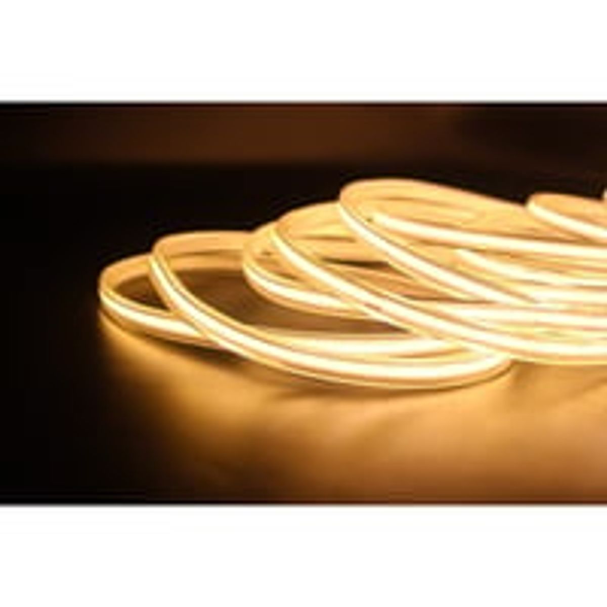 5 meter LED-strip COB vandtt, 230V, IP67, 10W/m, dmpbar (kan klippes), 3000K