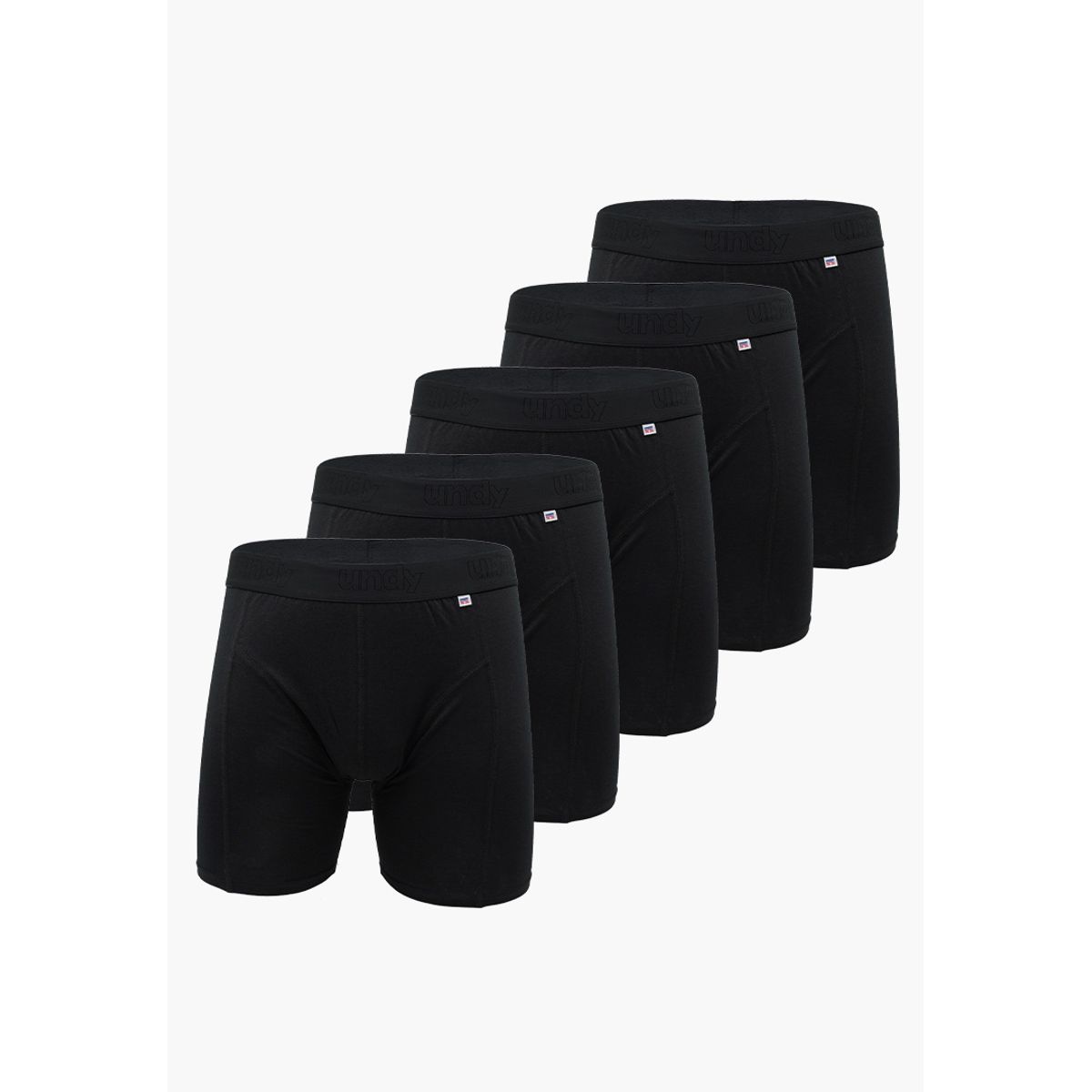 5-pak sort bambus boxerbriefs