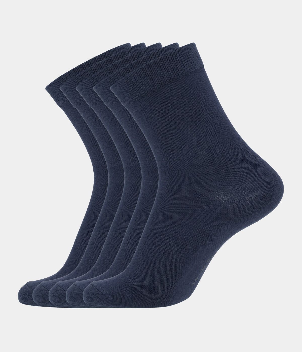 5 par navy bambus strømper unisex fra Copenhagen Bamboo, 34-39