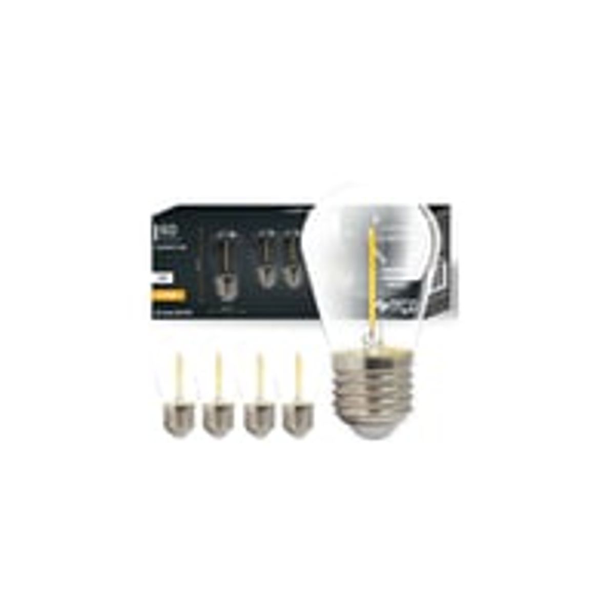 5 stk 1W LED prer - ST14, COB filament, E27, 230V, 60lm, RA80