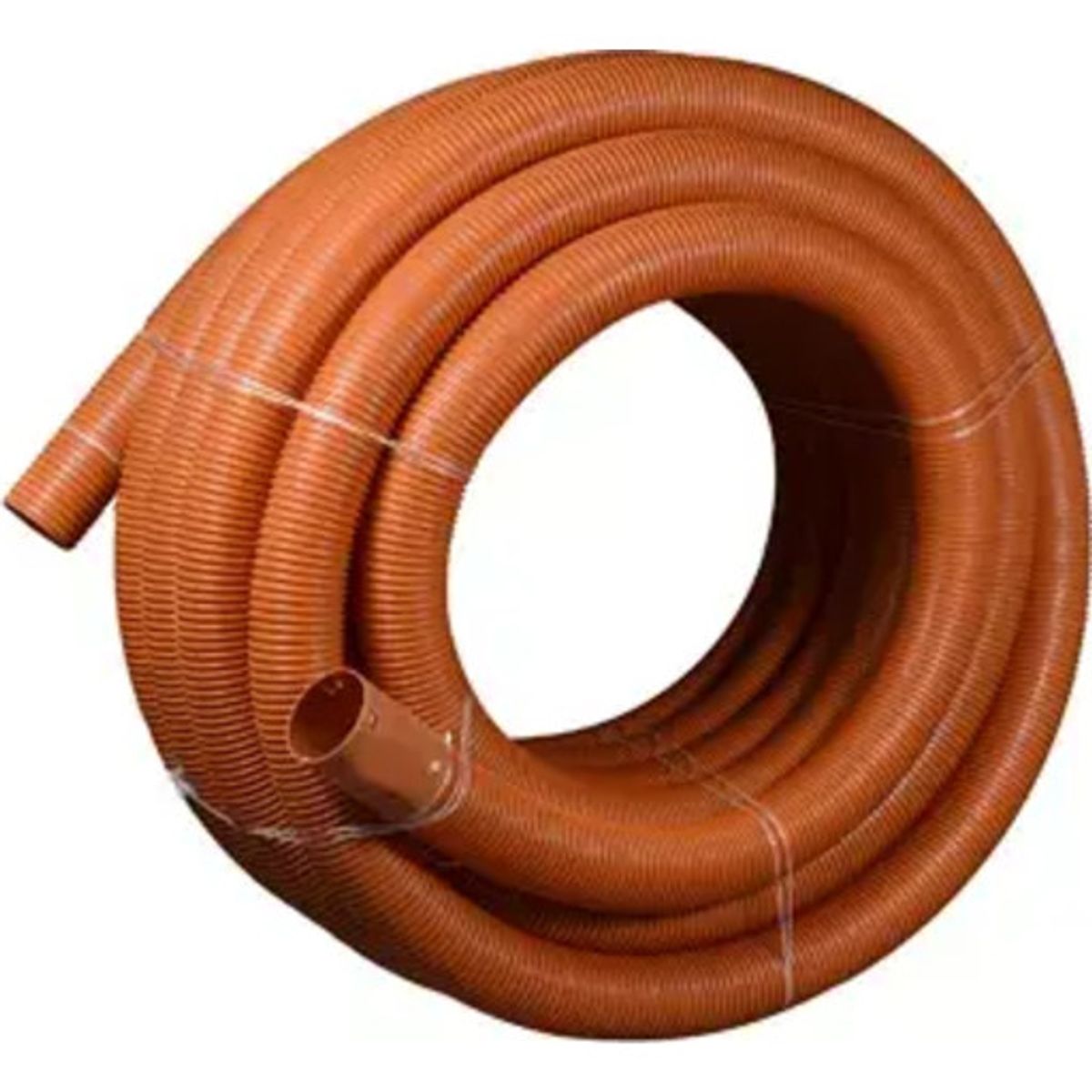 50 meter Wavin PVC drænrør 60/50 mm, rød