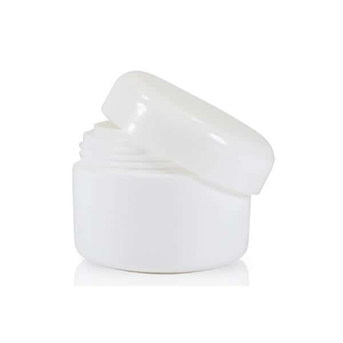 50 ml. hvid creme bøtte i plast