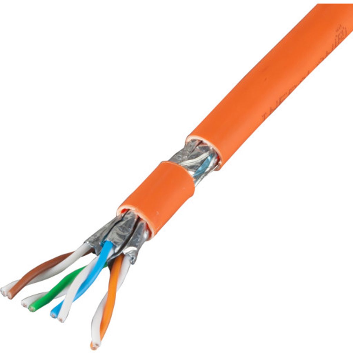 500 meter Datakabel S/FTP Kat.7 4x2xAWG23 LSZH PIMF orange T500