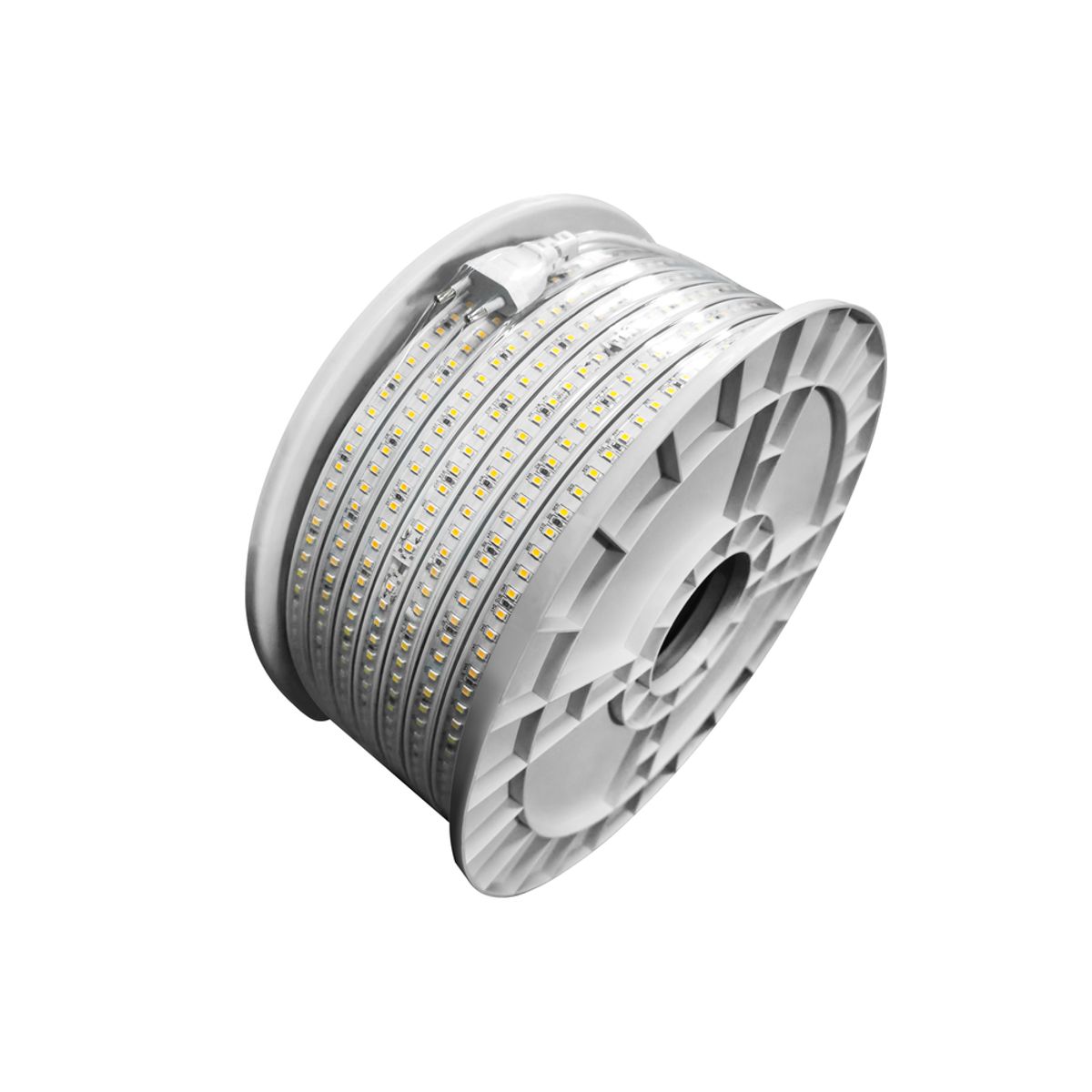 50m Arbejdslys 230V LED strip - IP65, 180 LED/m, 14,5W/m, 1450 lm/m - Kulør : Kold