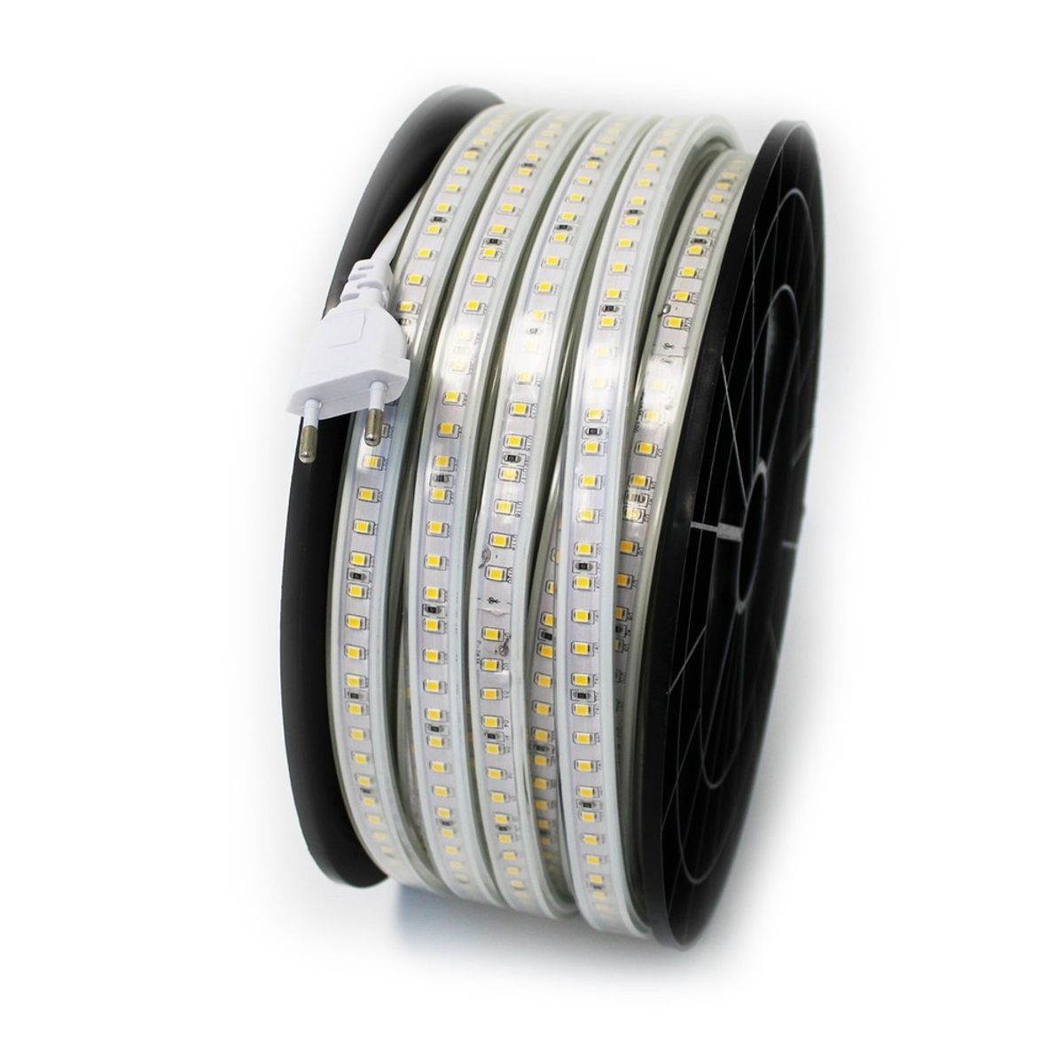 50m Ridebane 230V strip - IP65, 120 LED/m, 10W/m, 1000 lm/m - Kulør : Neutral