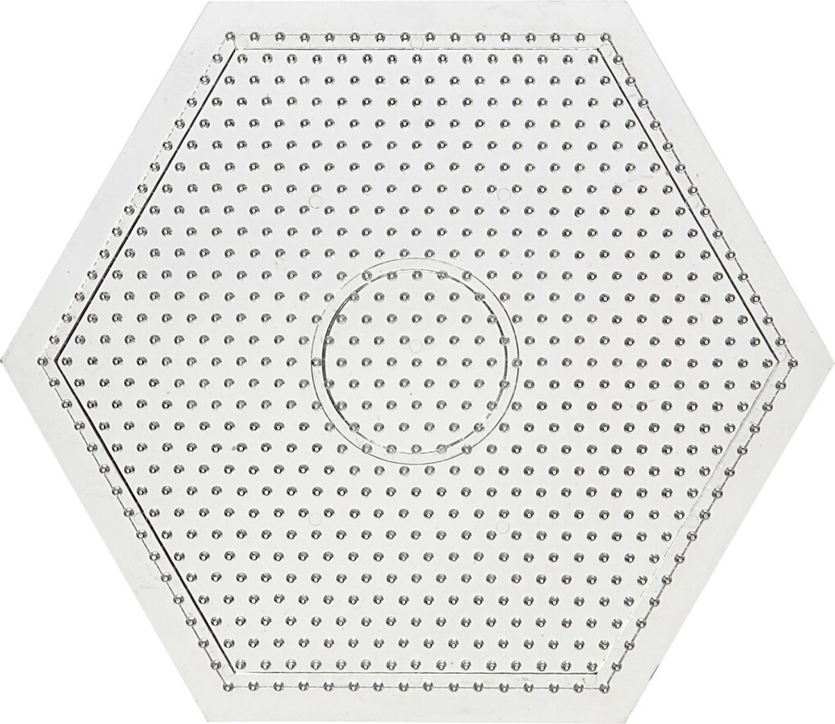 6 Kantet Perleplade - Hexagon - Medium - 15x15 Cm - 10 Stk.