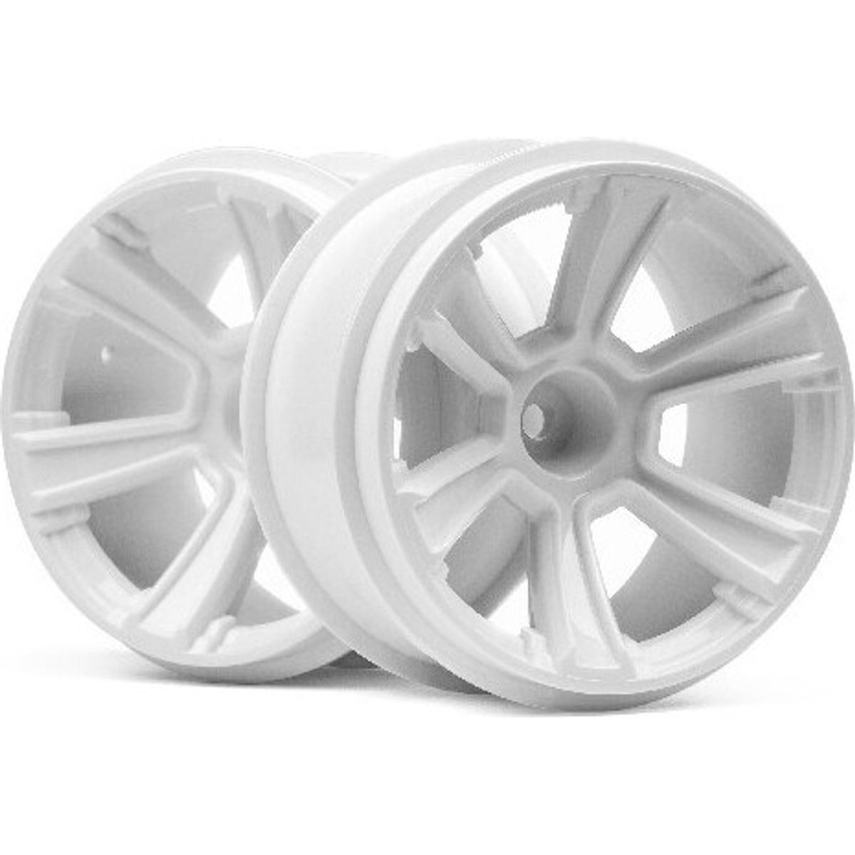 6-shot Mt Wheel (white/2pcs) - Hp115325 - Hpi Racing