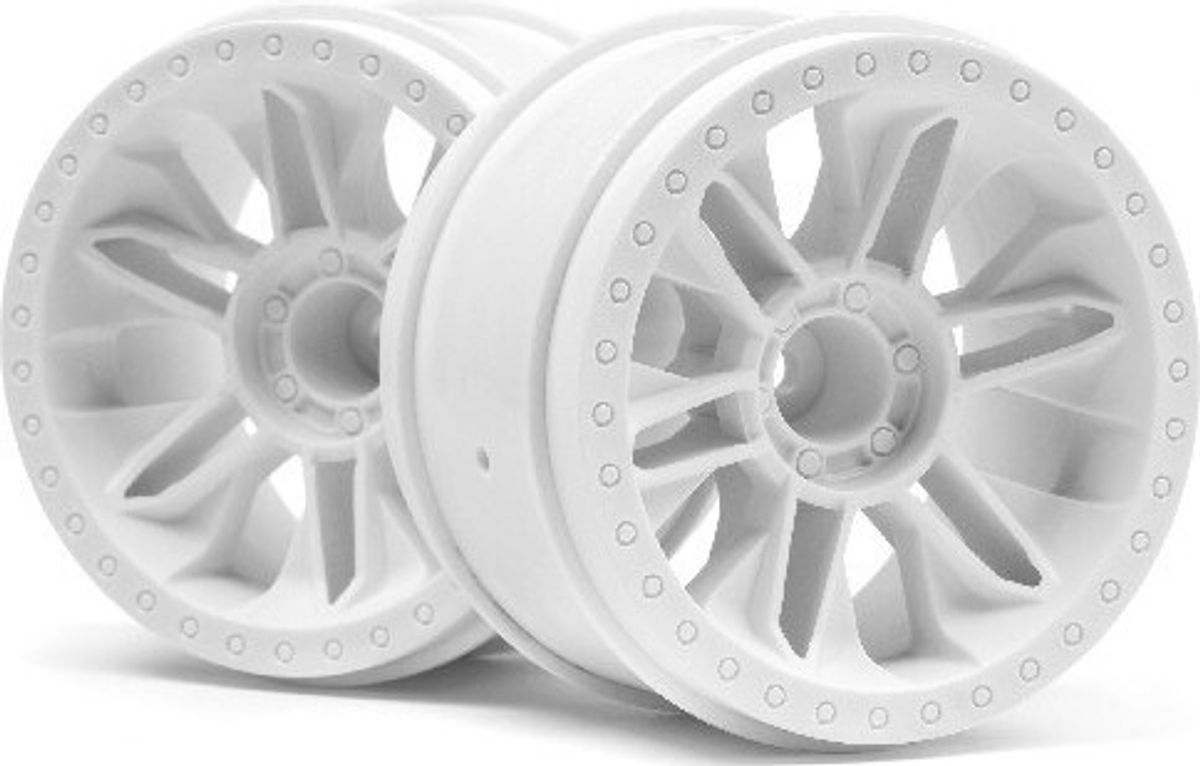 6-shot St Wheel (white/2pcs) - Hp116738 - Hpi Racing