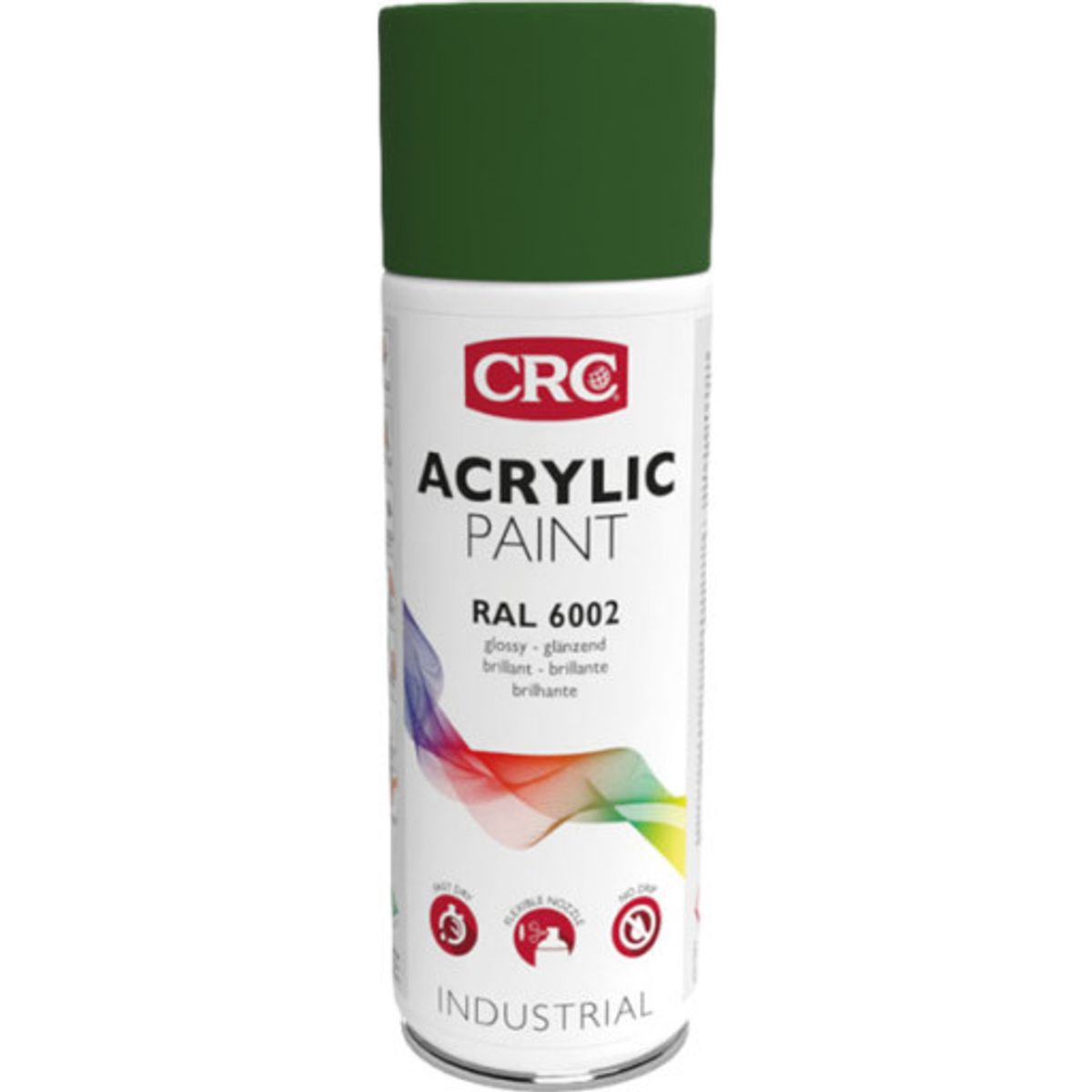 6 stk AKRYL SPRAYMALING, LEAF GREEN RAL 6002, AEROSOL 400 ML