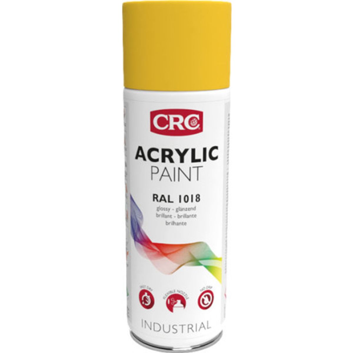 6 stk AKRYL SPRAYMALING, ZINC YELLOW RAL 1018, AEROSOL 400 ML