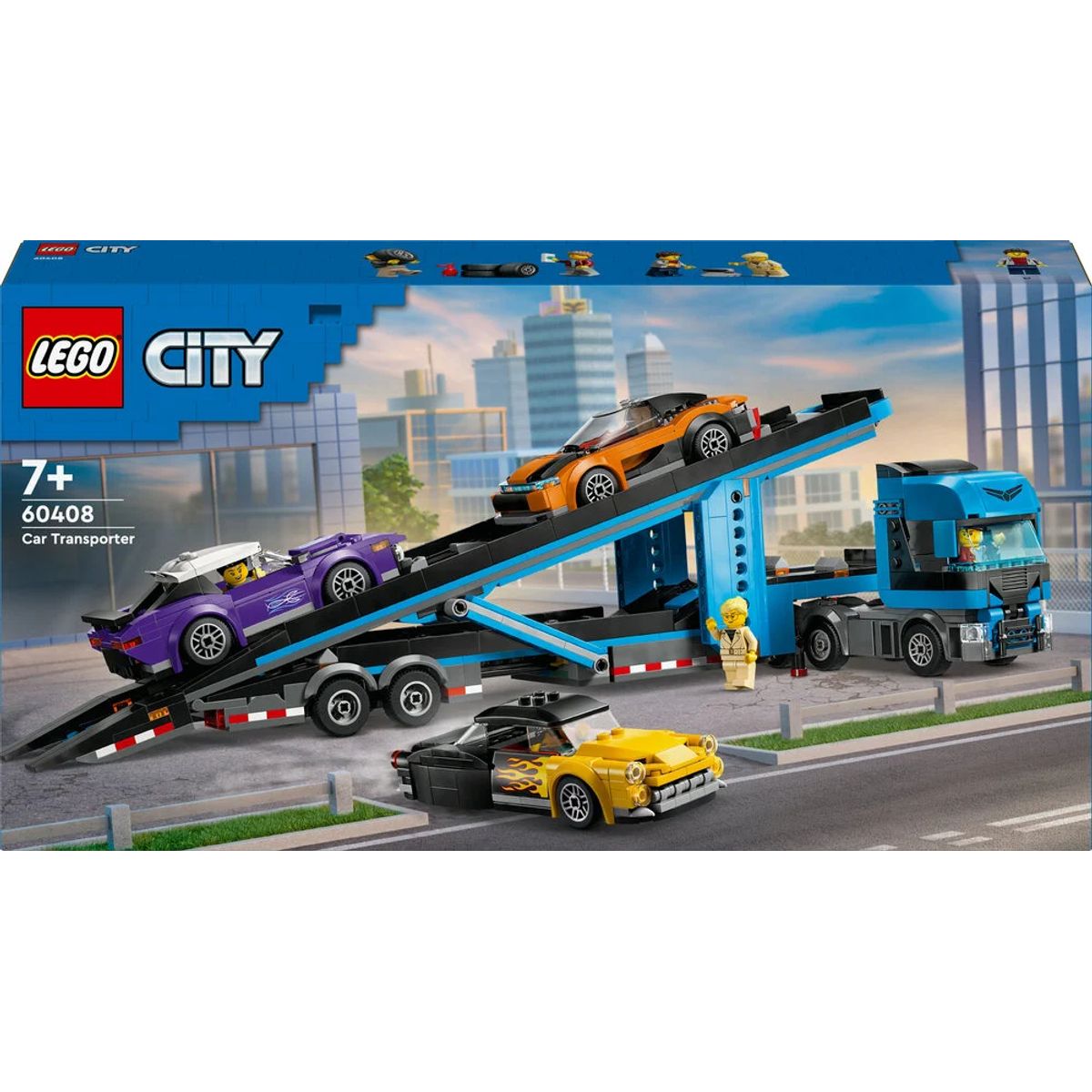 60408 LEGO City Big Vehicles Biltransport med sportsvogne