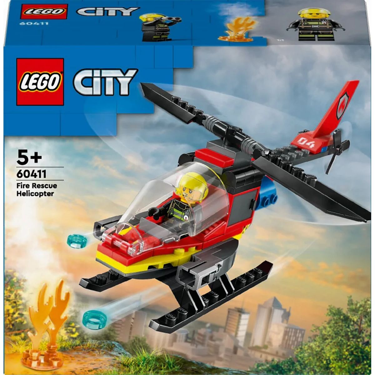 60411 LEGO City Fire Brandslukningshelikopter