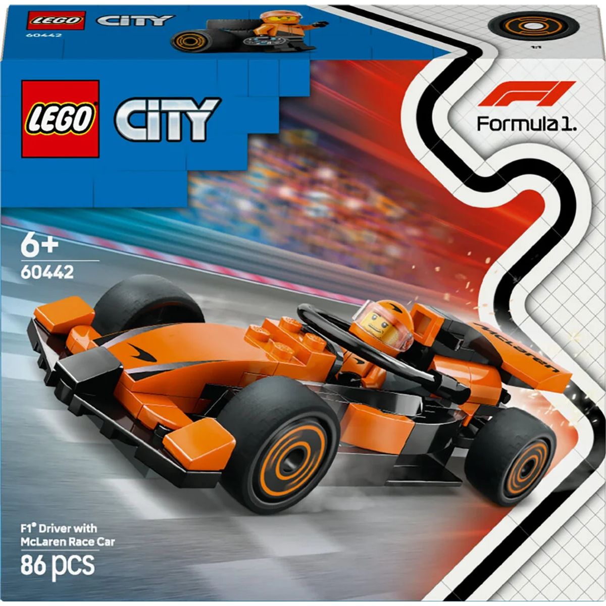 60442 LEGO City F1 ®-kører med McLaren-racerbil