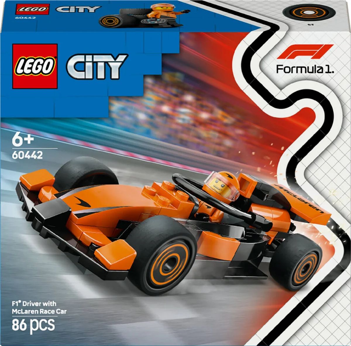 60442 LEGO City F1®-kører med McLaren-racerbil