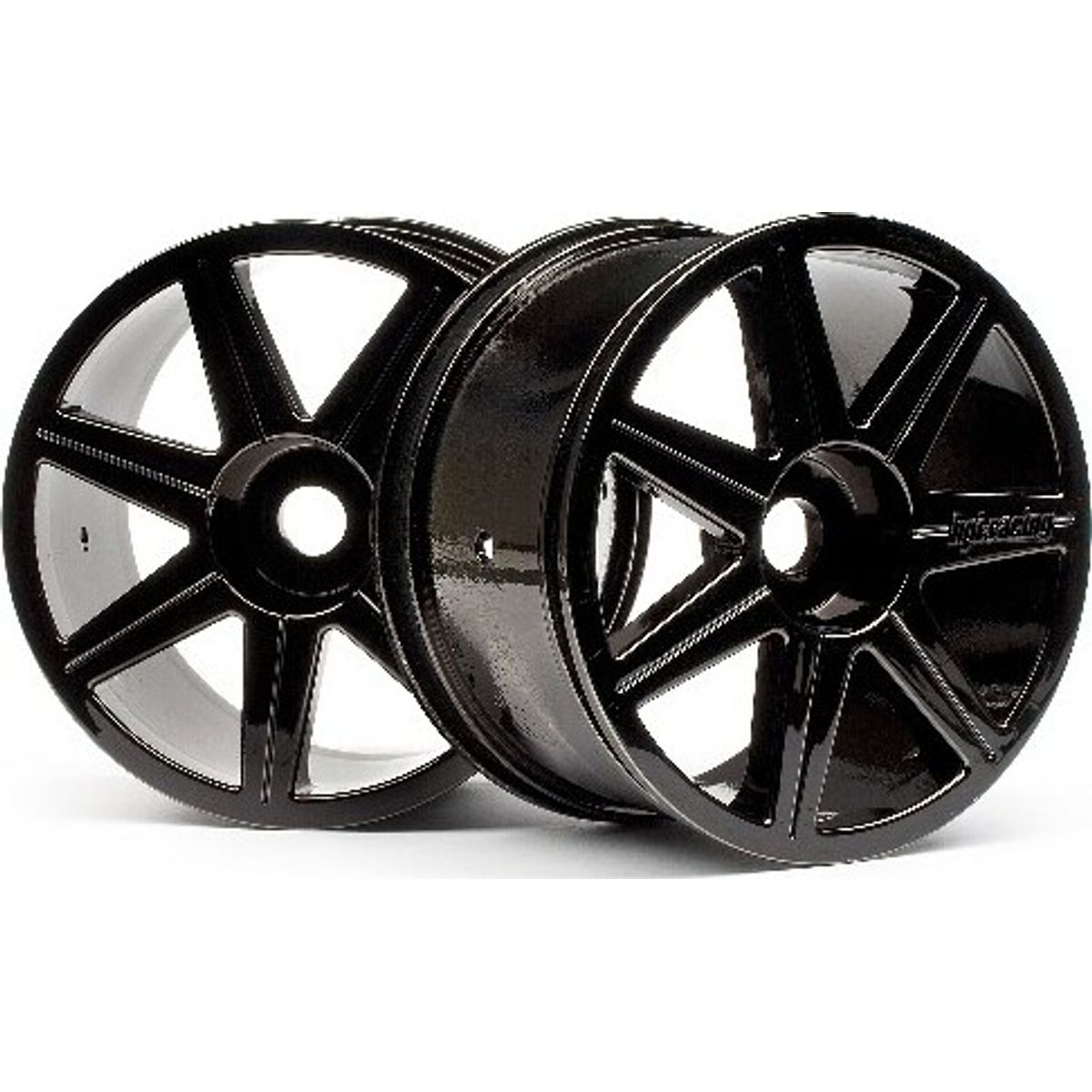 7 Spoke Black Chrome Trophy Truggy Wheel - Hp101156 - Hpi Racing