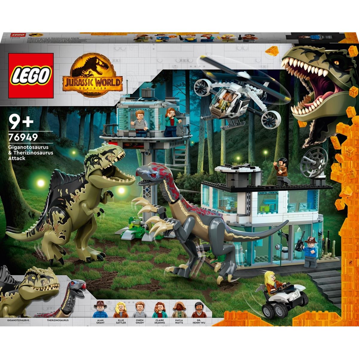 76949 LEGO Jurassic World Giganotosaurus og Therizinosaurus-angreb