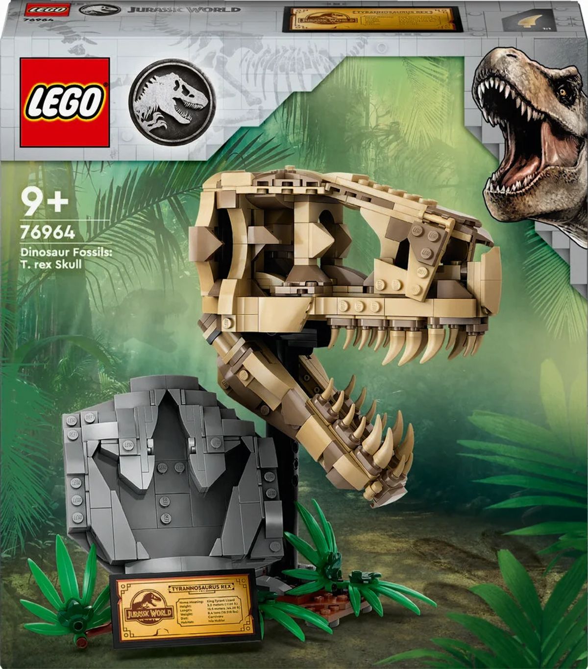 76964 LEGO Jurassic World Dinosaurfossiler: T. Rex-Kranium