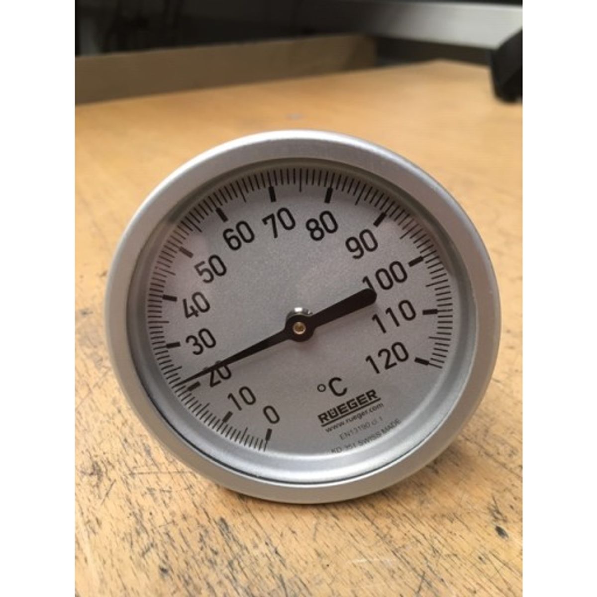 77 mm Rueger termometer 125 mm føler