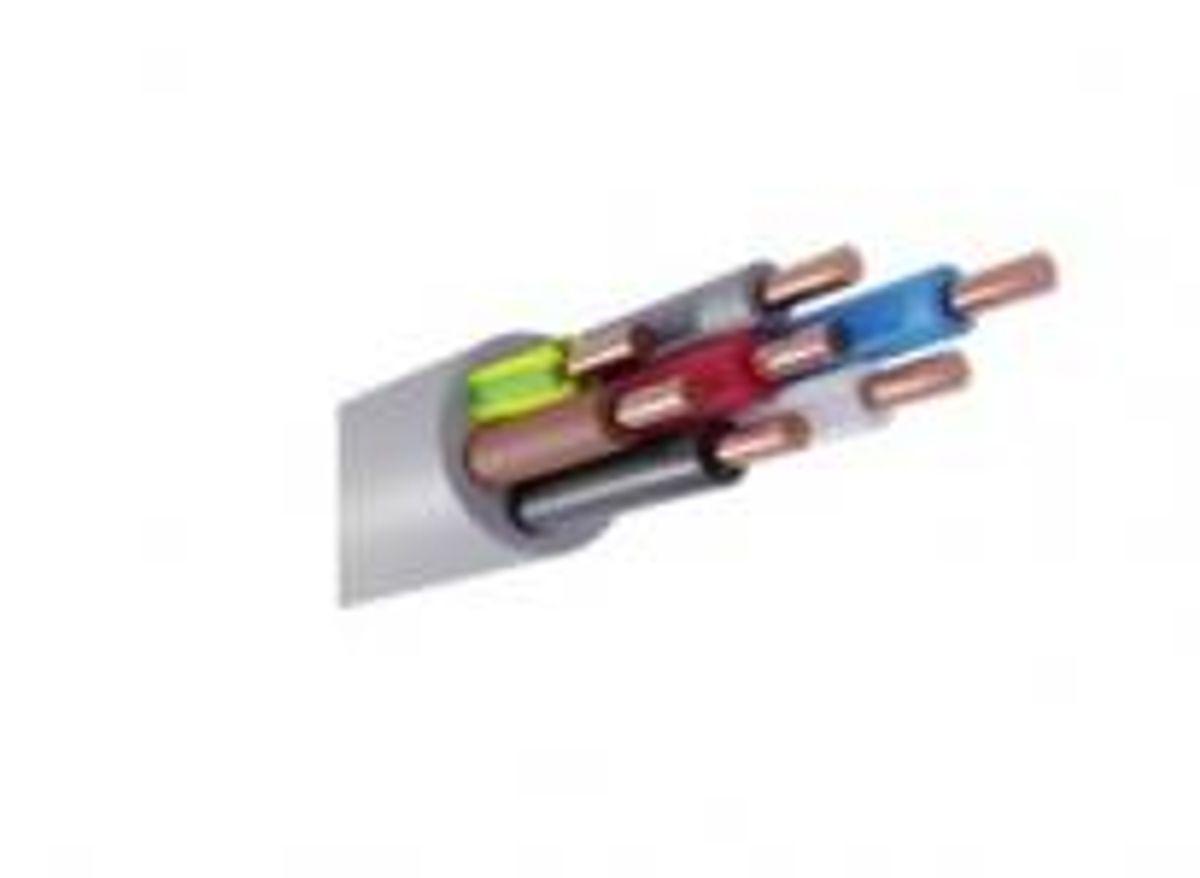 7G1,5 mm2 90 °C, LET Plus Installationskabel Halogenfri, ø11,8mm - 100 mtr.