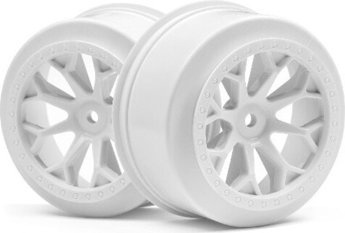 8-shot Sc Wheel (white/2pcs) - Hp116741 - Hpi Racing