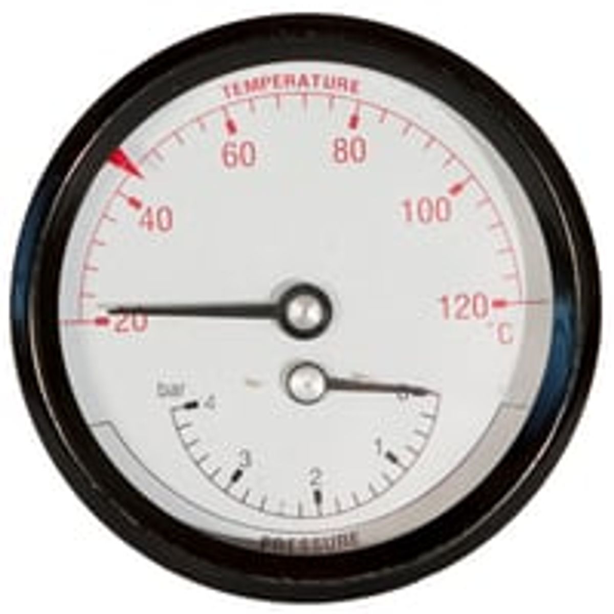 80 mm Termomanometer 0-4 bar