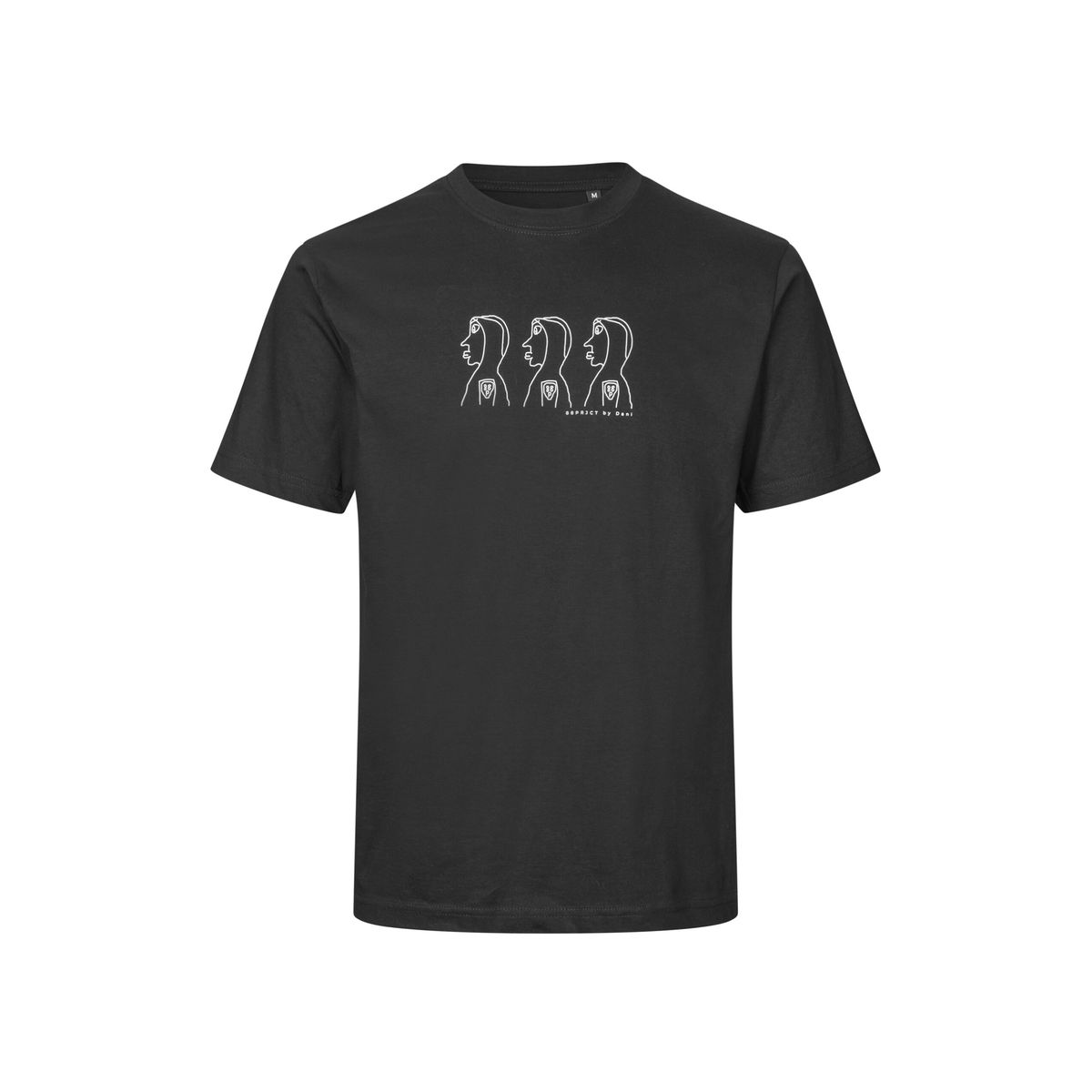 88PRJCT BY DANI T-SHIRT WITH FRONT PRINT - BLACK