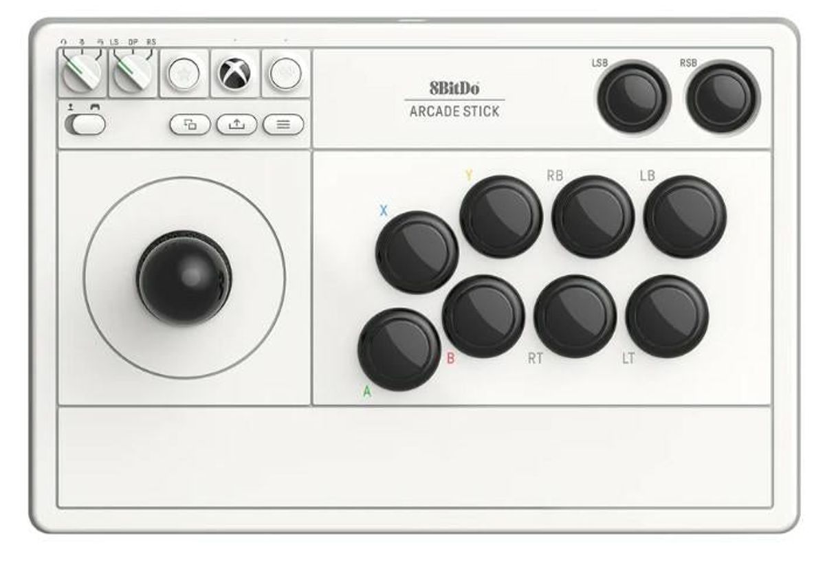 8BitDo Arcade Stick Xbox & PC - Hvid