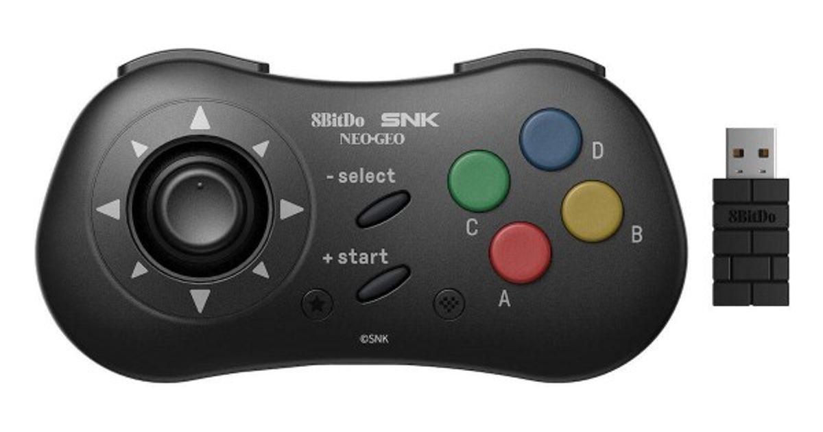 8BitDo NEOGEO Trådløs Pad - Sort