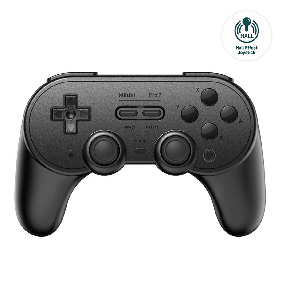 8BitDo PRO 2 Gamepad Hall Ed/Sort