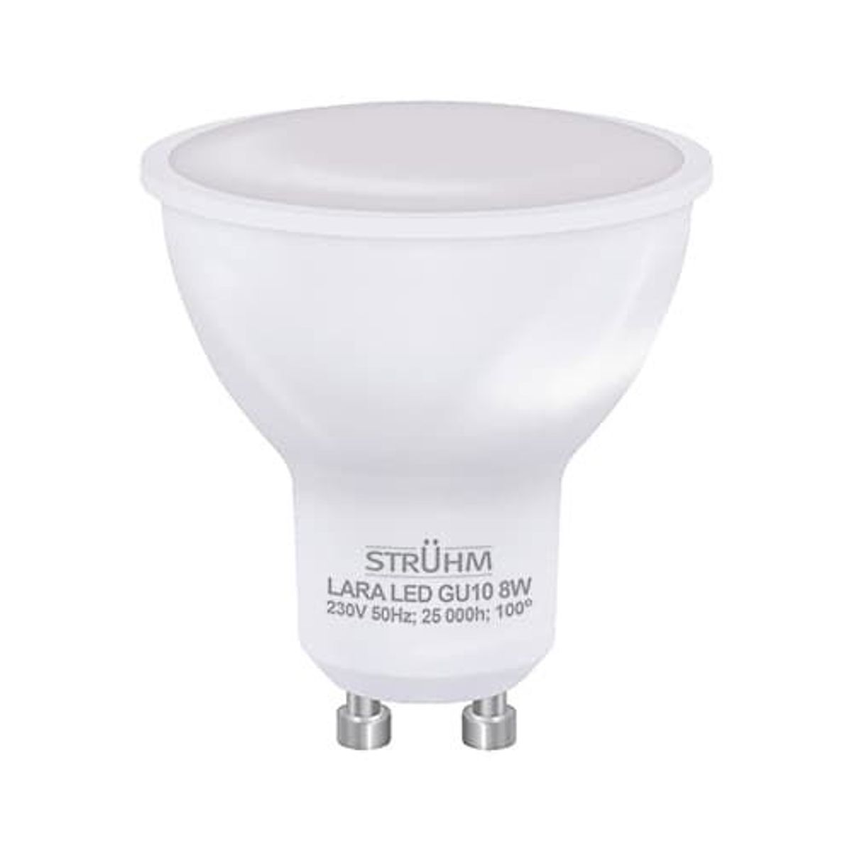 8W - LED Spot Pære - GU10 - 3000K - 620 lm - SMD LED - Ikke Dæmpbar (03808)