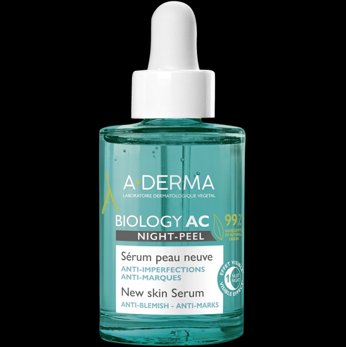 A-DERMA Biology AC Night Peel New Skin Serum 30 ml