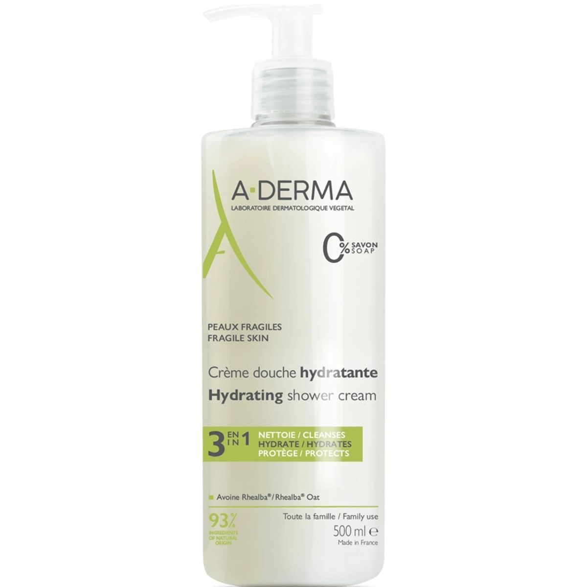 A-DERMA Hydrating Shower Cream 500 ml