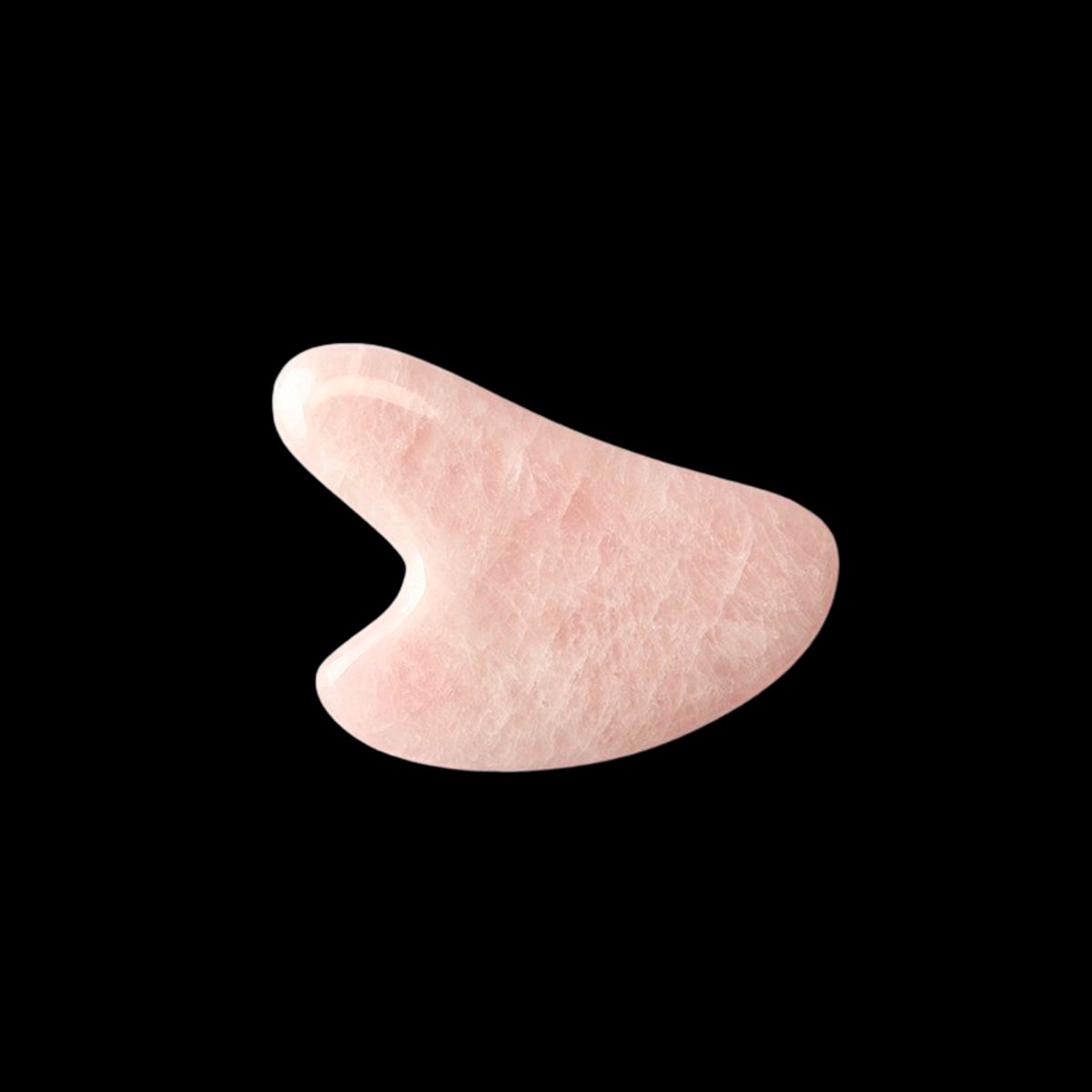 A Pure Mind Gua Sha Heart Rose Quartz (1 stk)