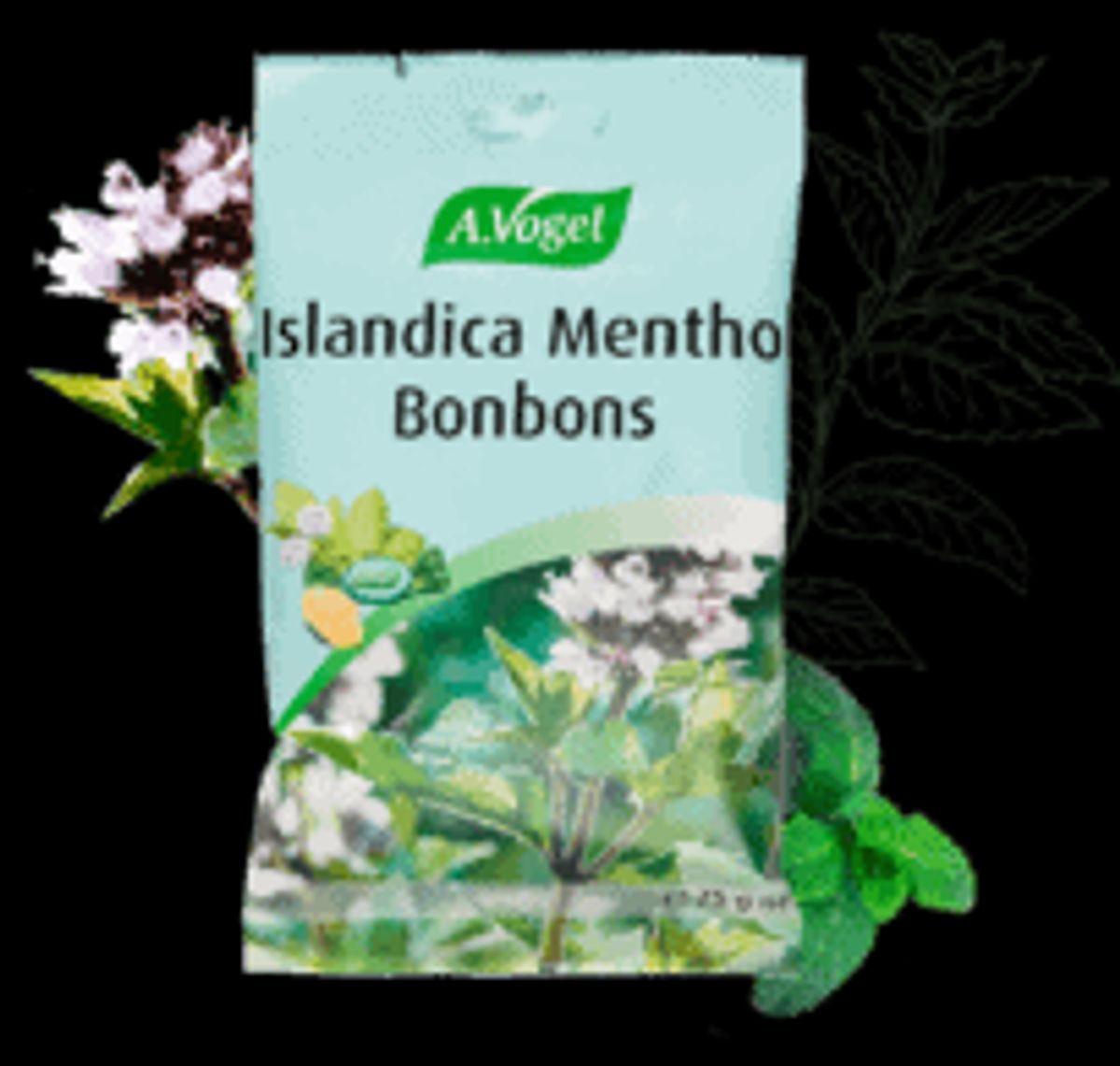 A.Vogel Islandica Menthol Bonbons &bull; 75g.