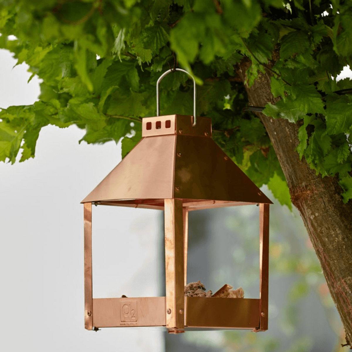 A2 Living mini Quadro 'Bird eat' kobber højde 27 cm