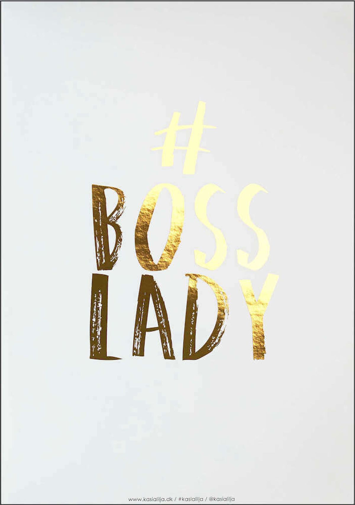 A3 Plakat - BOSS LADY (Guld)