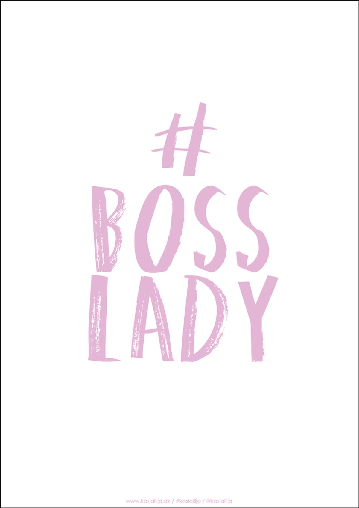 A3 Plakat - BOSS LADY (Pink)