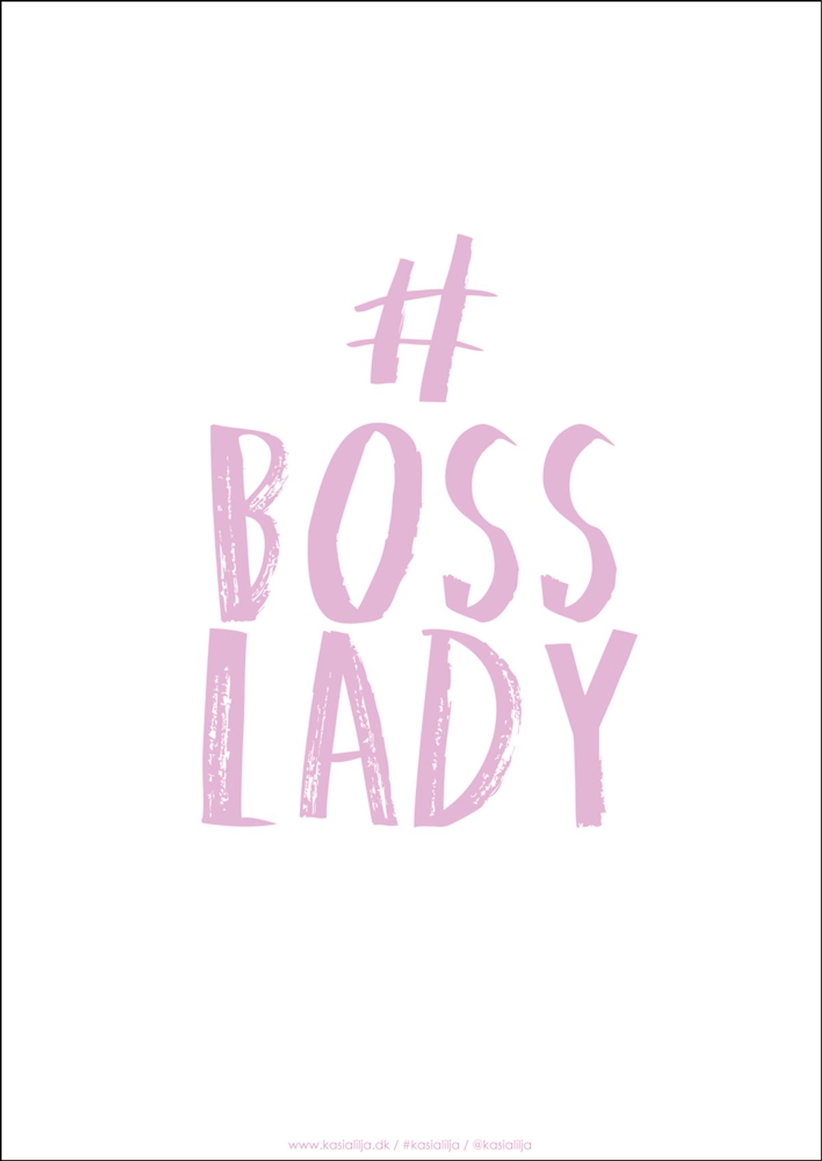 A5 Kort - BOSS LADY (Pink)