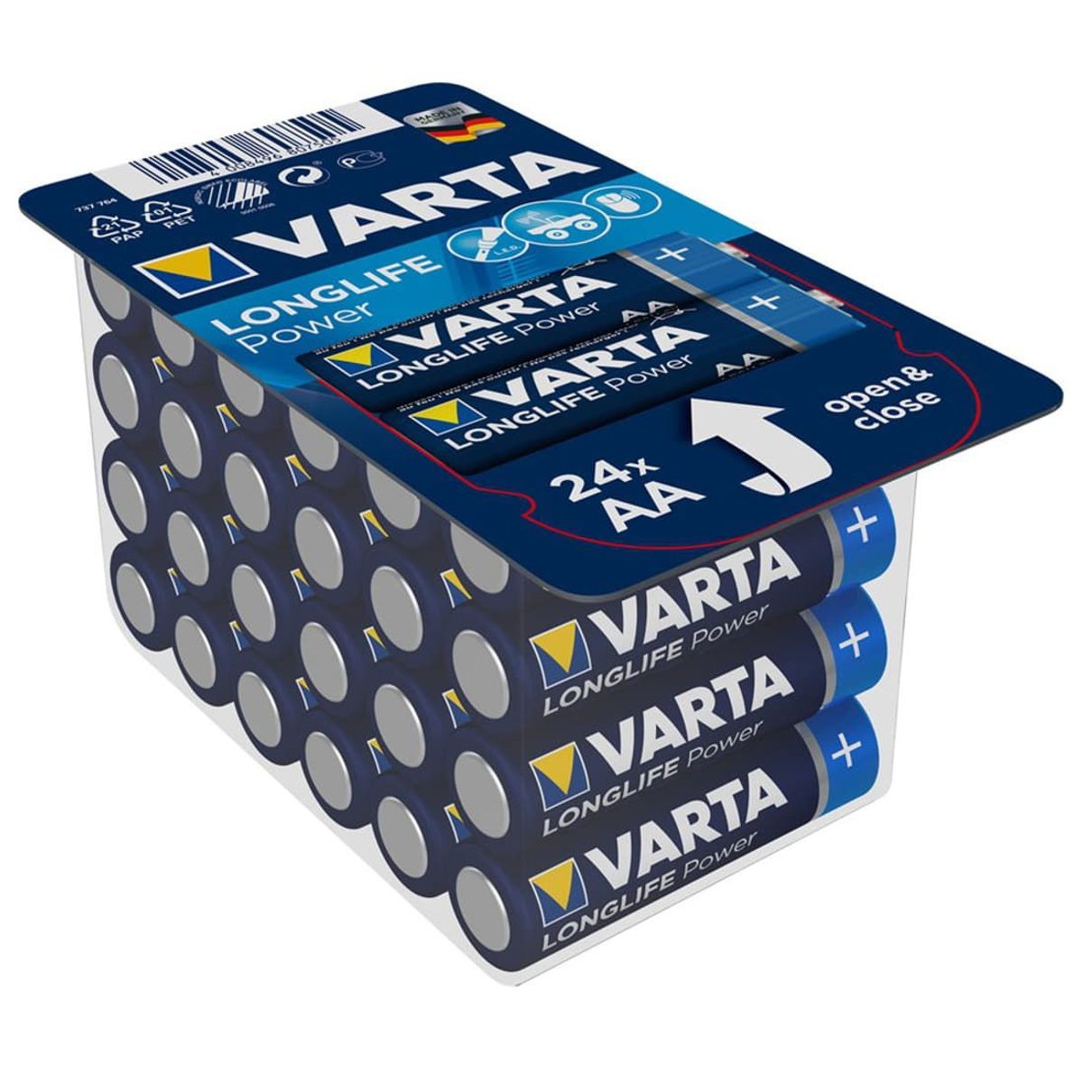 AA Batterier - Varta Longlife Power - 24 stk. (40884)