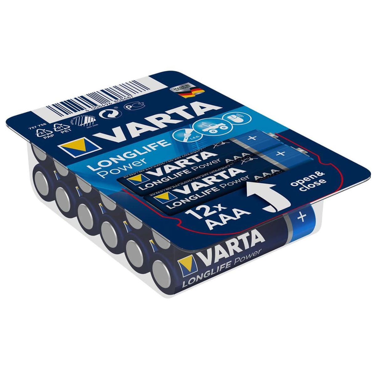 AAA Batterier - Varta Longlife Power - 12 stk (40881)