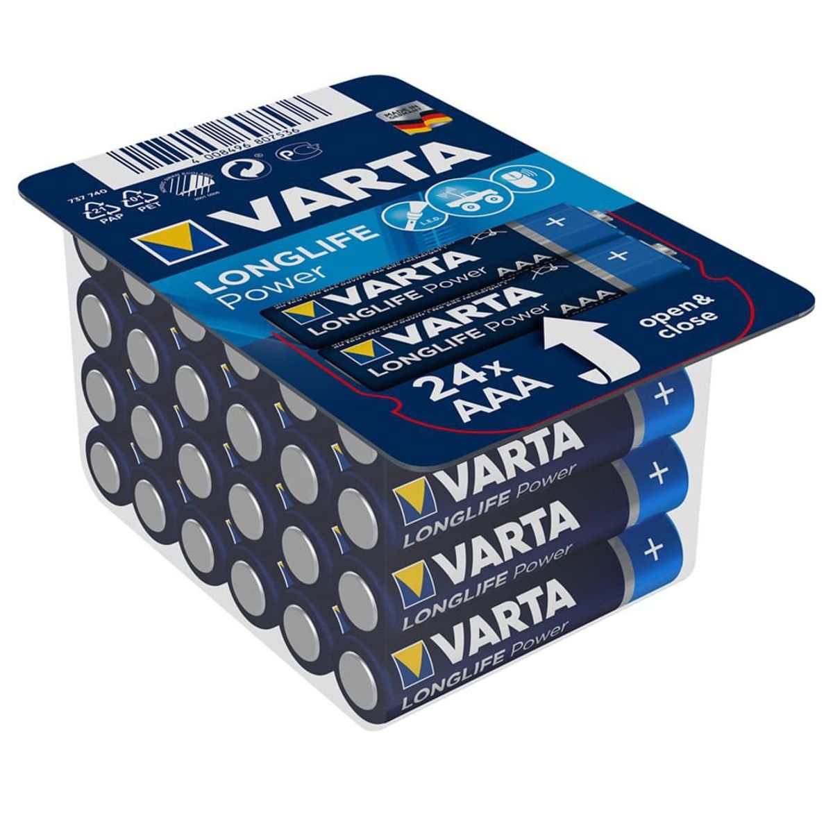 AAA Batterier - Varta Longlife Power - 24 stk (40883)