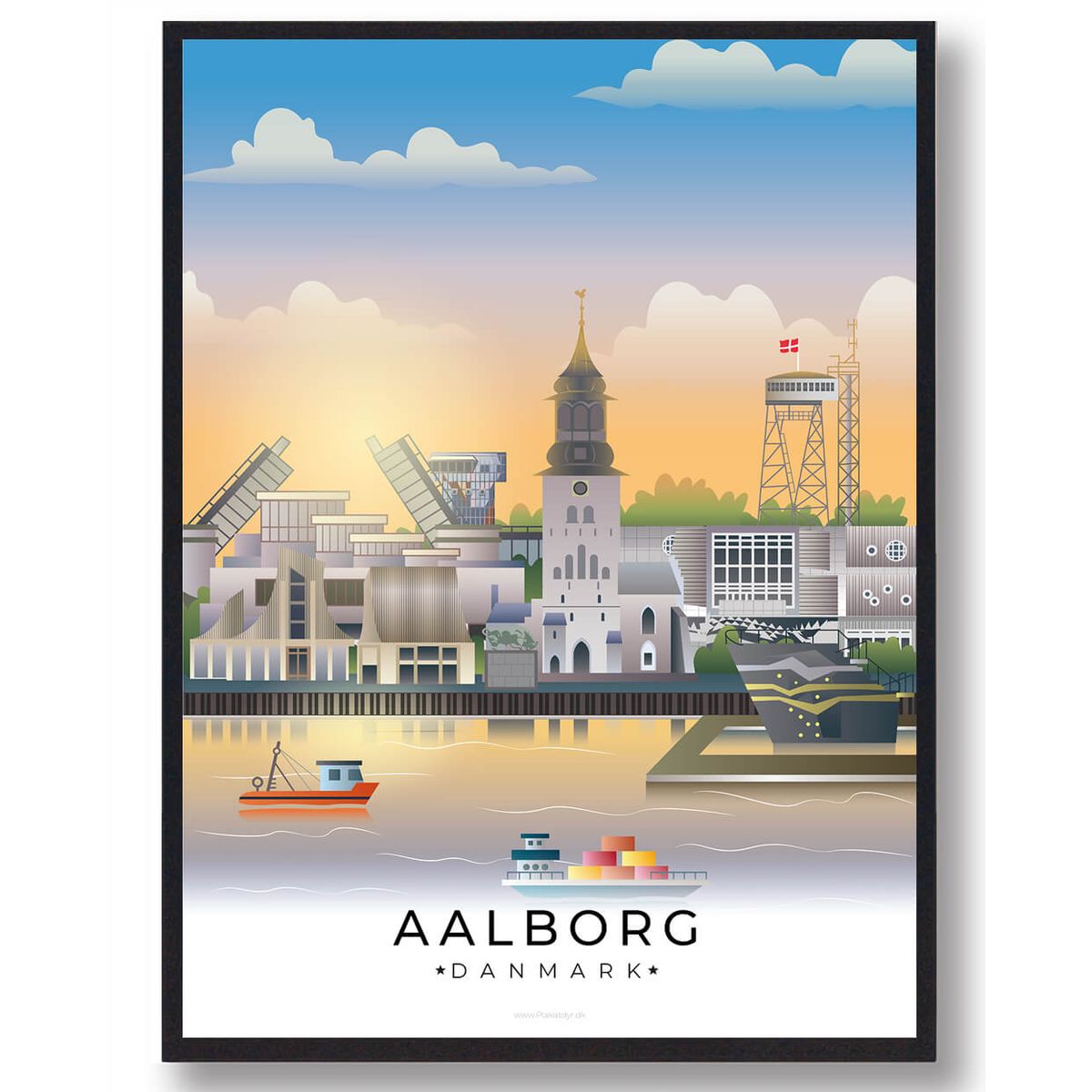 Aalborg plakat (RESTPARTI) (Størrelse: L - 50x70cm (B2))